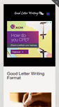 Mobile Screenshot of goodletterwriting.com